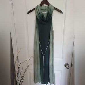 🌞Zara Collection Green Ombre Midi Dress ~ Size M